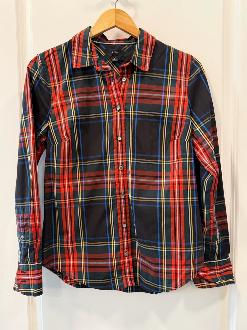 J. Crew Women's Plaid Button-Down Shirt